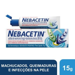 Nebacetin 5mg/g + 250ui/g Pomada Com 15g Cosmed