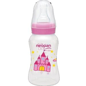 Mamadeira Neopan Convemcional Silicone Rosa 140ml