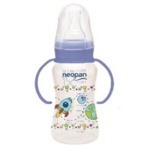 Mamadeira Neopan Cristalpan Com Alça Azul 160ml