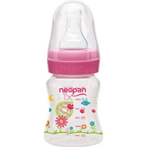 Mamadeira Neopan Bico Silicone Convencional Rosa 70ml