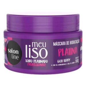 Máscara Salon Line Meu Liso Platina Loiro Platinado Com 300g