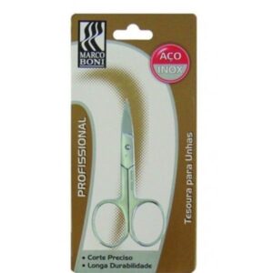 15366366683-7896025509597.jpg Tesoura para Unhas Marco Boni Ponta Curva Ref-1731 Unidade
