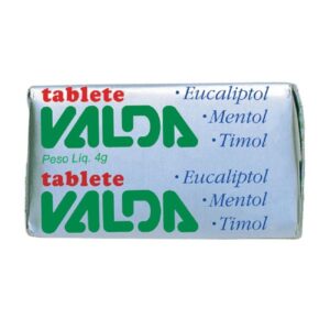 Tablete Valda Mentol e Eucalipto Com 4g Unidade
