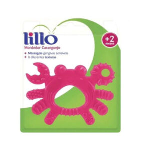 Mordedor Lillo Caranguejo Cor Rosa Unidade
