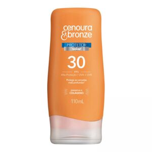 15366370698-7896108560293.jpg Protetor Solar Cenoura e Bronze FPS 30 Com 110ml