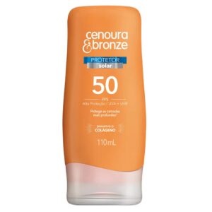 15366370725-7896108560309.jpg Protetor Solar Cenoura e Bronze FPS 50 Com 110ml