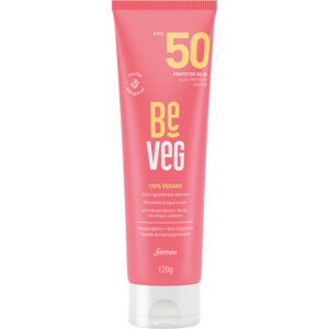 Protetor Solar Facial BeVeg 100% Vegano FPS 50 Com 120g