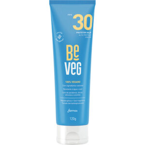 Protetor Solar Facial BeVeg 100% Vegano FPS 30 Com 120g