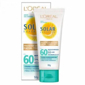 Protetor Solar Facial Loreal Expertise Touqe Seco FPS 60 Com 50g