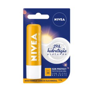 Protetor Labial Nivea Lip Care Sun Protect FPS 30 Com 4,8g