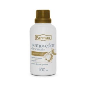 Removedor de Esmalte Farmax Argan Sem Acetona Com 100ml