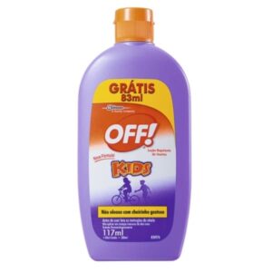 Repelente de Insetos OFF Kids Loção Leve 200ml Pague 117ml