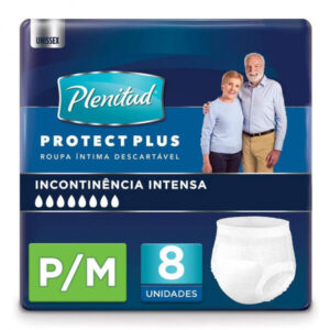 Roupa Intima Plenitud Protect Plus Tamanho P-M Com 8 Unidades
