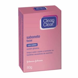 Sabonete em Barra Clean e Clear Facial Com 80g