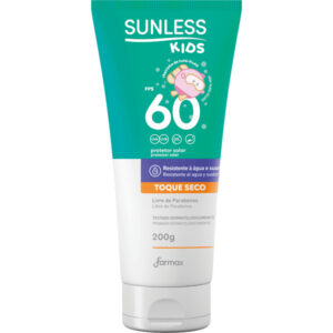 Protetor Solar Sunless Kids Toque Seco FPS 60 Com 200g