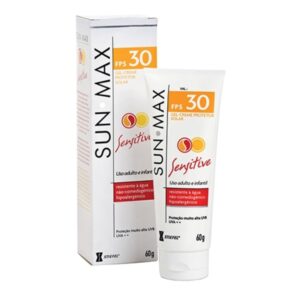 Protetor Solar Sunmax Sensitive Pele Sensível FPS 30 Com 60ml