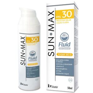 Protetor Solar Sunmax Fluid Oil Control Toque Seco FPS 30 Com 50ml
