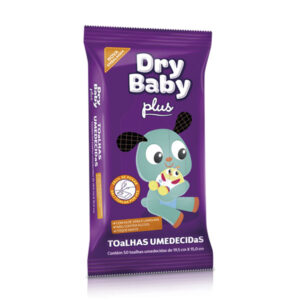 Toalha Umedecida DryBaby Plus Com 50 Unidades