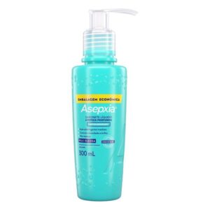 15366376113-e0e2b53b21371fae435cd37b9ac4b476-1.jpg Sabonete Líquido Asepxia Limpeza Profunda Com 300ml