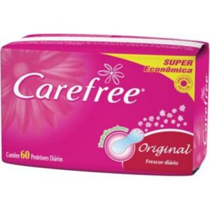 Protetor Diário Carefree Proteção Sem Fragrância Com 60 Unidades