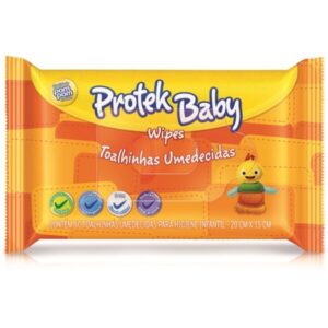 Toalha Umedecida Pom Pom Suave Com 50 Unidades