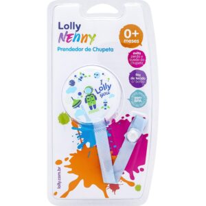 Prendedor de Chupeta Lolly Zoo Azul Ref-7073 Unidade