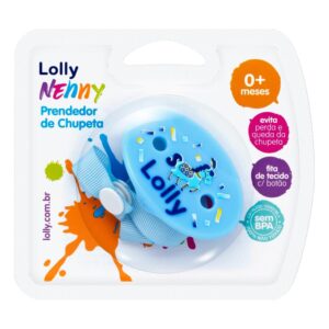 Prendedor de Chupeta Lolly Azul Unidade