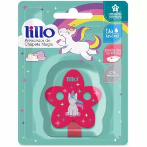 Prendedor de Chupeta Lillo Magia Rosa Menina Unidade