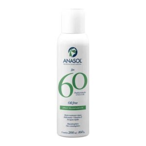 Protetor Solar Aerosol Anasol Spray Transparente FPS 60 Com 200ml