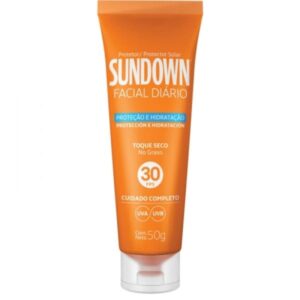 Protetor Solar Facial Sundown FPS 50 Diário Toque Seco Com 50g