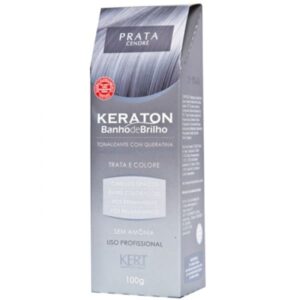 Tonalizante Keraton Banho de Brilho Prata Cendre Com 100g