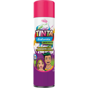 Tinta Spray Colorida para Cabelos My Party Rosa Pink Com 150ml