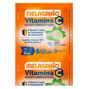 Pastilha Melagrião Sabor Menta Com 5 Unidades
