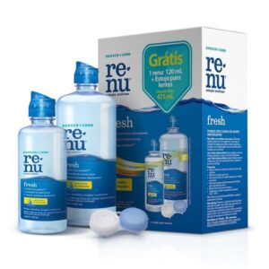 Renu Fresh Com 355ml + 120ml Grátis Com Estojo Para Lentes