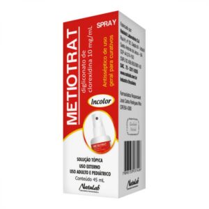 Metiotrat 10mg/ml Solução Tópica Spray Com 45ml Natulab