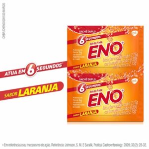 Sal de Fruta Eno Sabor Laranja Com 02 Envelopes 5g Cada