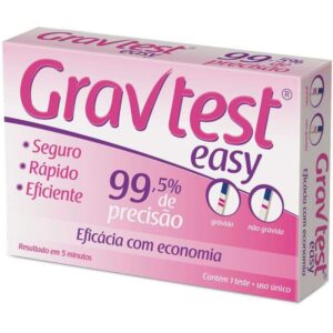 Teste de Gravidez Gravtest Easy 99,9% de Precisao Com 1 Cimed