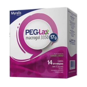 Peg-Lax Pó Sem Sabor Com 14 Sachês de 8,5g Cada Myralis