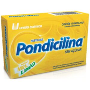 Pastilhas Pondicilina Mel e Limão Com 12 Unidades