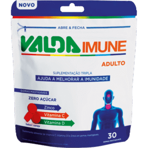 Valda Imune Adulto Zero Açucar Com 30 Gomas Mastigáveis