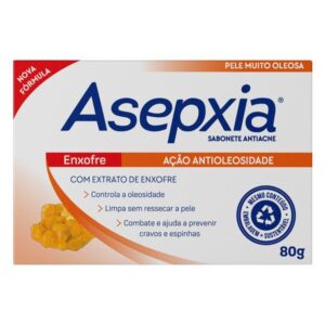 Sabonete Facial em Barra Asepxia Antiacne Enxofre Com 80g