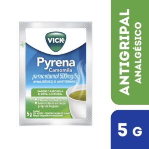 Vick Pyrena 500mg Chá Camomila e Erva Cidreira Sachê Com 5g