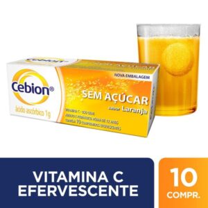 Cebion 1g Sem Açucar Com 10 Comprimidos Efervescentes Procter e Gamble