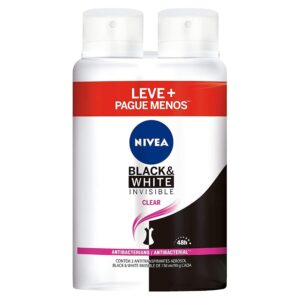 Desodorante Aerosol Nivea Black e White Clear Com 150ml Leve Mais Pague Menos