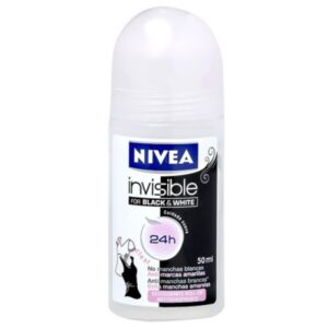 Desodorante Rollon Nivea Invisible Black e White Clear Com 50ml